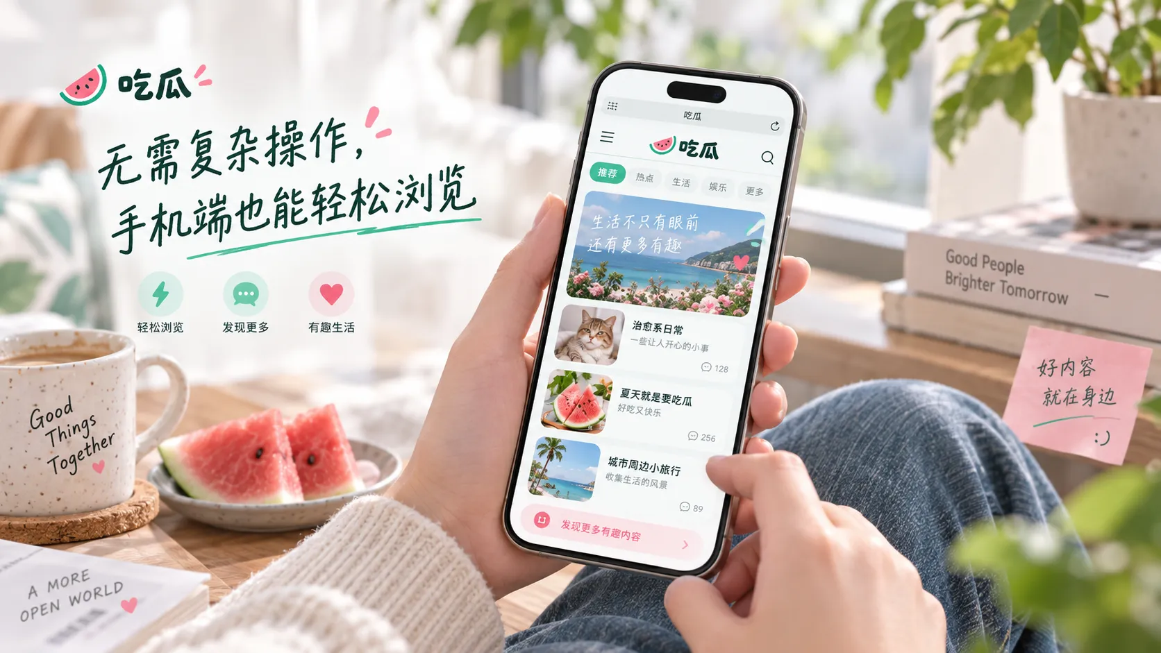 手机浏览器中的吃瓜网页面